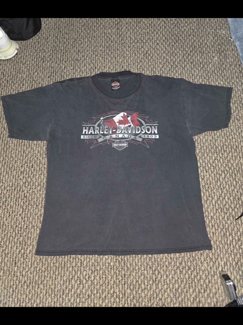 Harley-Davidson Men's Black Canada Graphic Tee